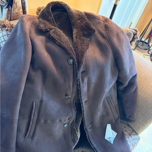 Men’s Brown Shearling Coat